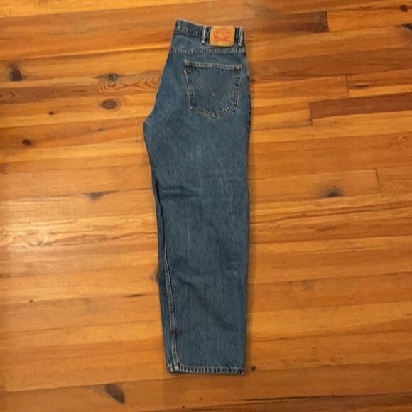 Levi's 550 Relaxed Fit Denim Blue Jeans Mens Size 38X30 - Picture 6 of 12